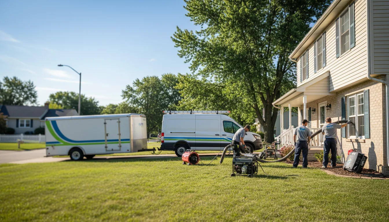 Flooded Basement Restoration And Cleanup With Repair in Dewitt, IL near me